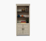 Caraway Two Tone Door Bookcase