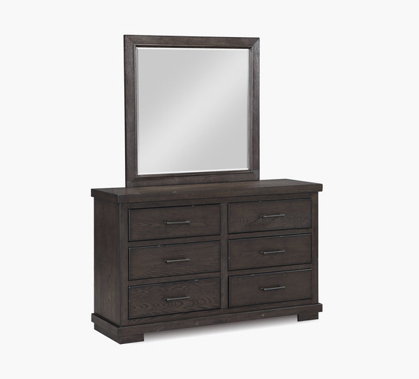 Revolution Brown Square Mirror