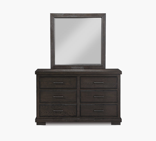 Revolution Brown Square Mirror