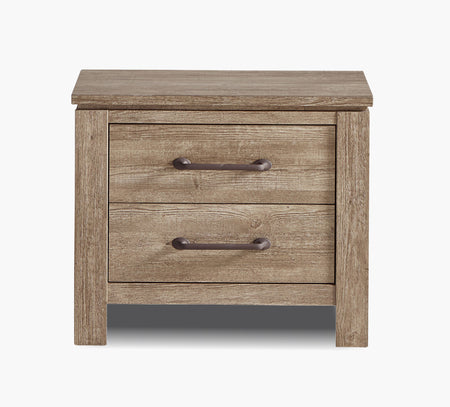 Adorna Pine 2 Drawer Nightstand