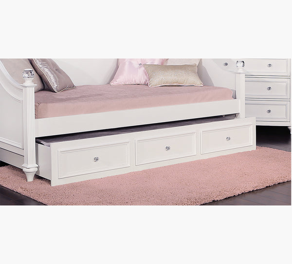 Chantilly White Trundle Storage