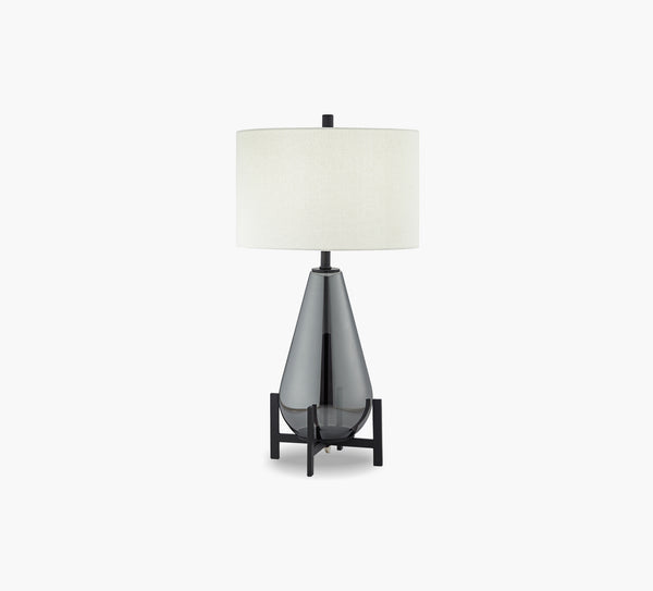 Ella Smoked Glass Table Lamp