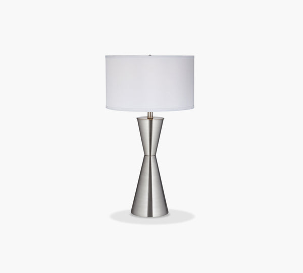 Silver Hour Shape Table Lamp