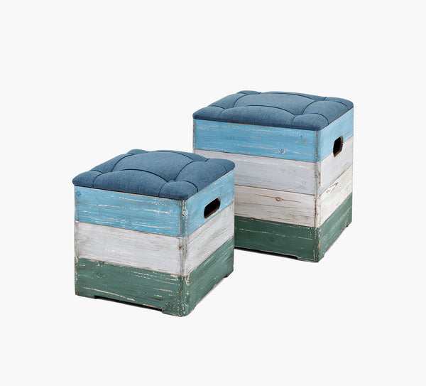 Delta Wood Crate Ottomans