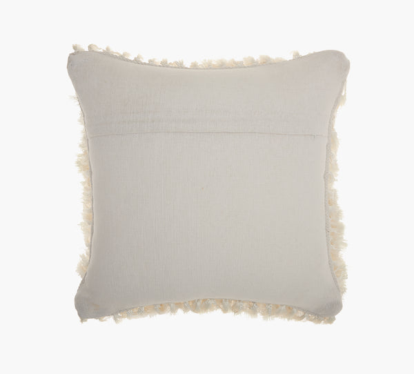 White Shag Accent Pillow 20 x 20