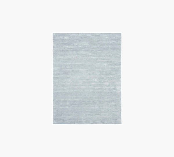 Linear Light Blue 8 x 10 Area Rug