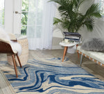 Blue Marble 5 x 8 Rug