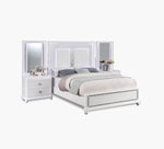 Anastasia Queen Wall Panel Bed with 2 Drawer Nightstand