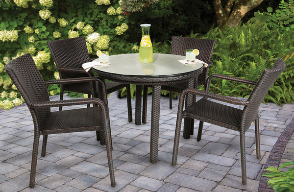 Coco Bistro 5 Piece Outdoor Dining Set 36