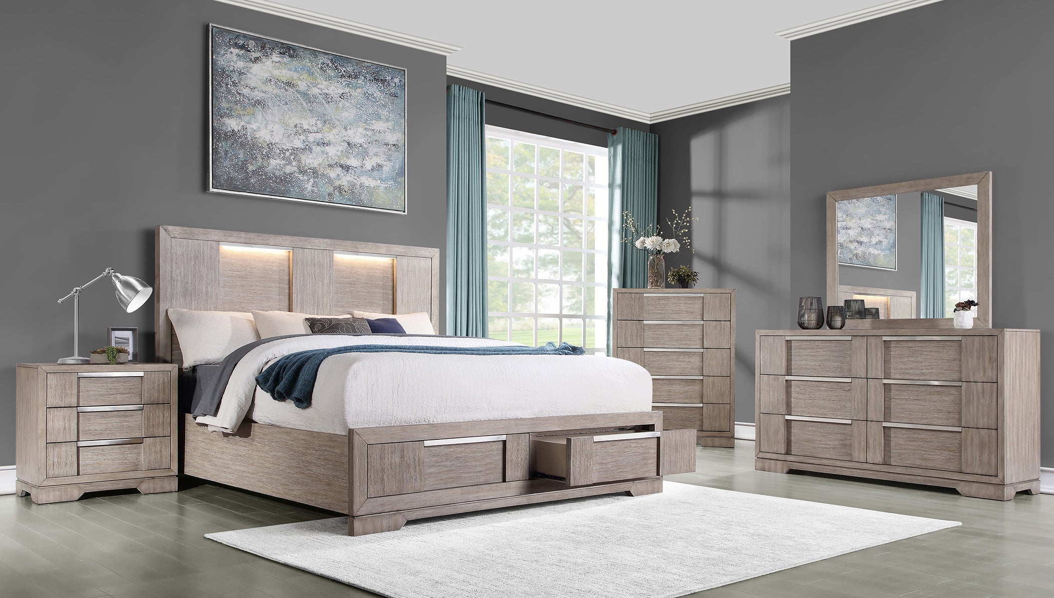 Devon 5 Piece Queen Storage Bedroom – Kane's Furniture