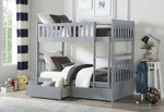 Galen Grey Twin over Twin Bunk Bed