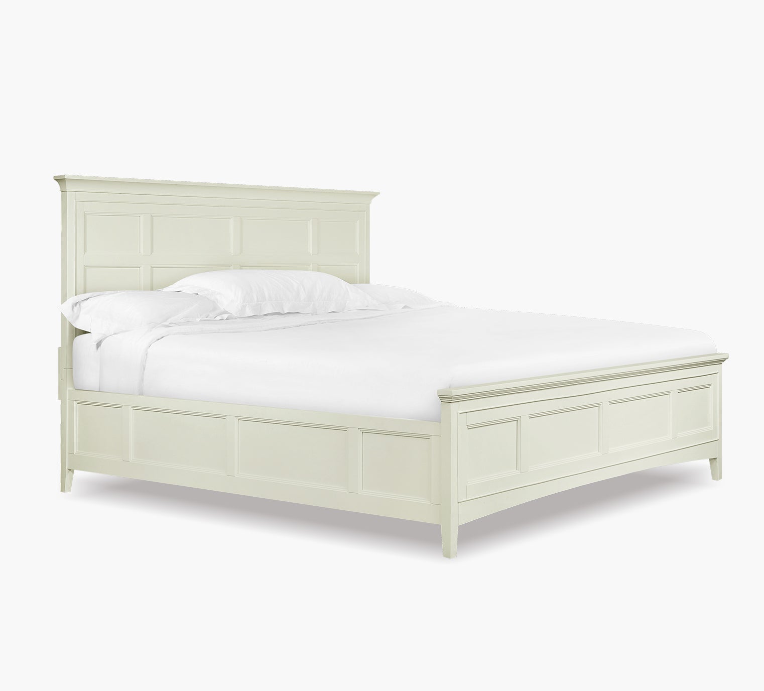 Kentwood Antique White King Panel Bed – Kane's Furniture