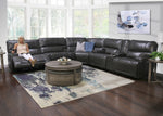 Nova 3 Piece Leather Triple Power Reclining Sectional Sofa