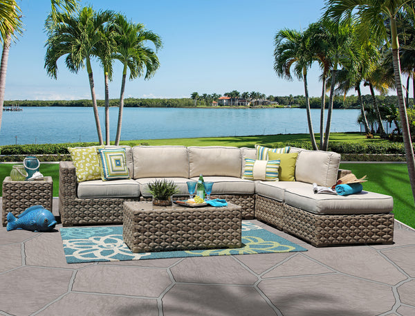 Presidio 6 Piece Outdoor Modular Sectional