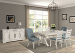 Trina White 5 Piece Rectangular Dining Set